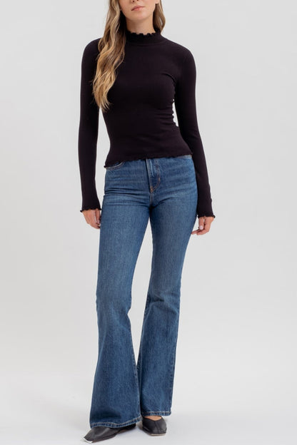 WAVY WARMTH MOCKNECK SWEATER