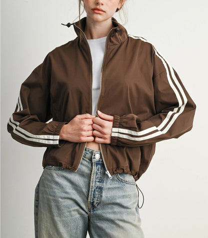 MOCHA MOTION WINDBREAKER JACKET