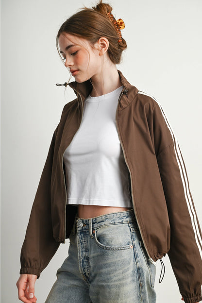 MOCHA MOTION WINDBREAKER JACKET