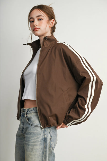 MOCHA MOTION WINDBREAKER JACKET