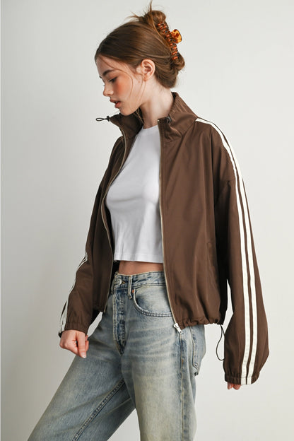 MOCHA MOTION WINDBREAKER JACKET