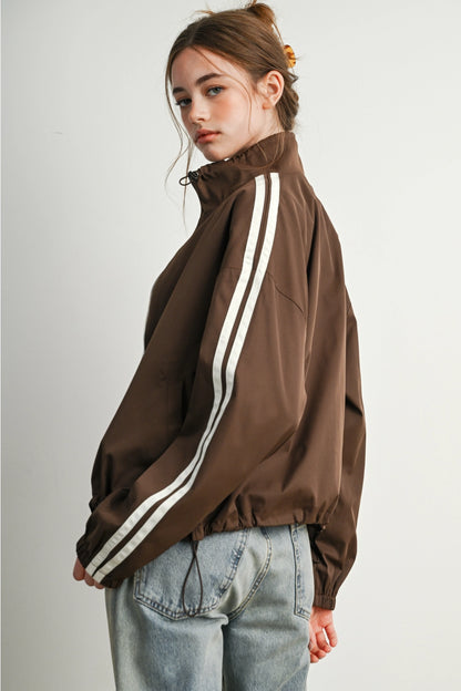 MOCHA MOTION WINDBREAKER JACKET
