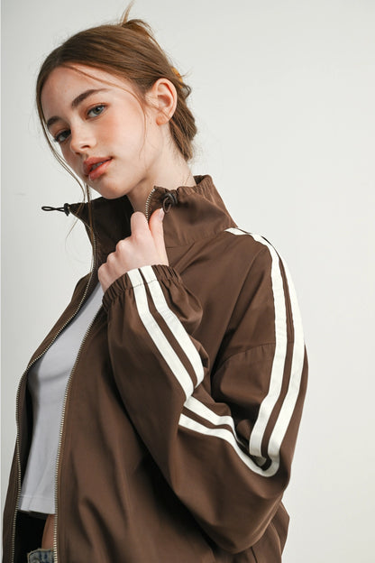MOCHA MOTION WINDBREAKER JACKET
