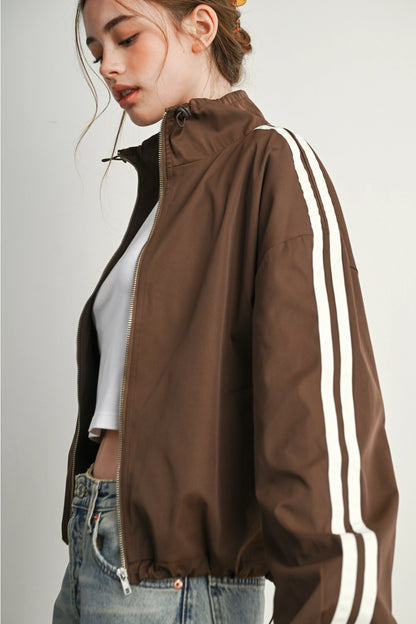 MOCHA MOTION WINDBREAKER JACKET
