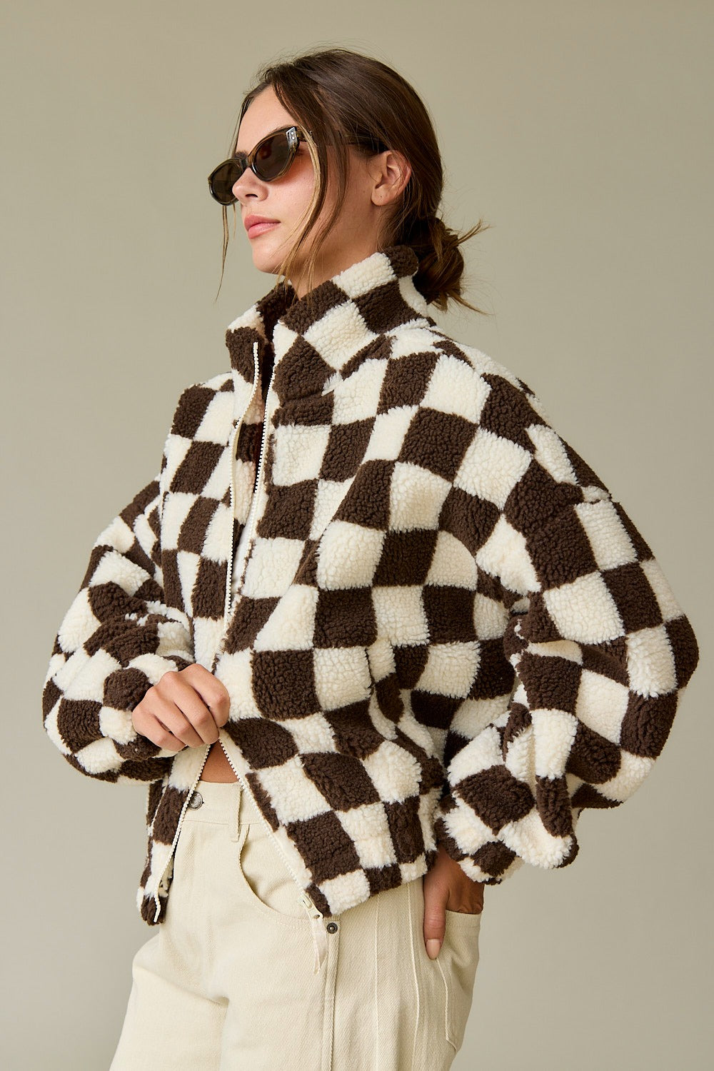 CHECKMATE SHERPA JACKET