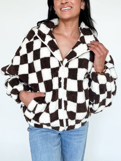 CHECKMATE SHERPA JACKET