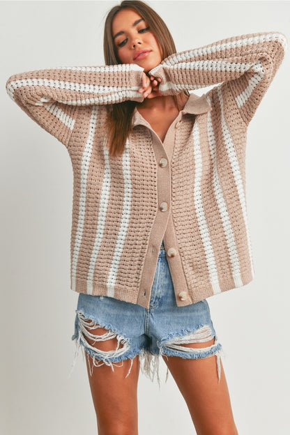 WHISPERING WINDS CHENILLE CARDIGAN