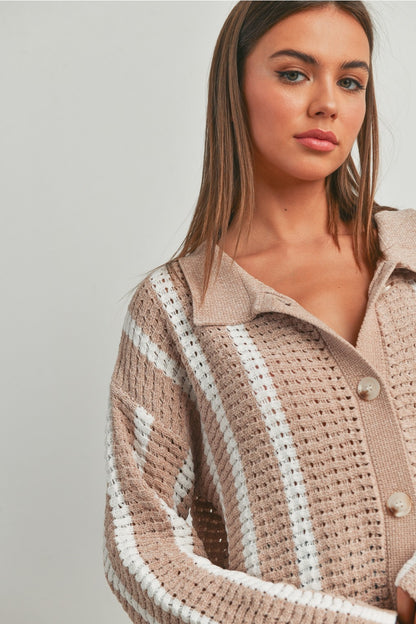 WHISPERING WINDS CHENILLE CARDIGAN
