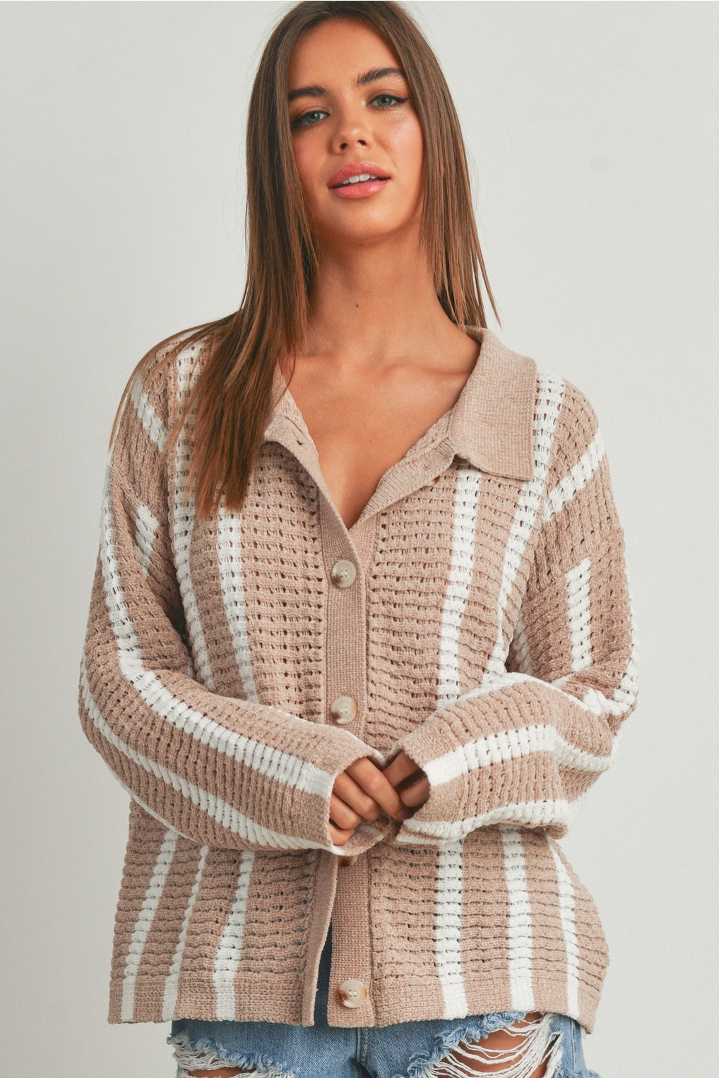 WHISPERING WINDS CHENILLE CARDIGAN – Harper's Den