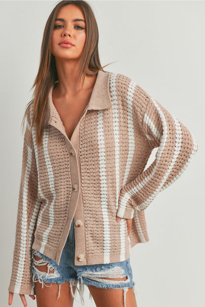 WHISPERING WINDS CHENILLE CARDIGAN