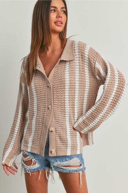 WHISPERING WINDS CHENILLE CARDIGAN