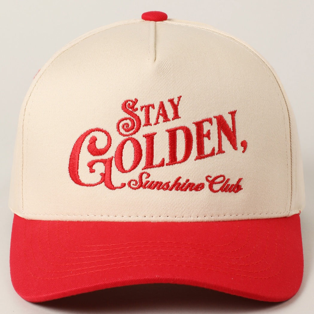 STAY GOLDEN SUNSHINE CLUB TRUCKER HAT