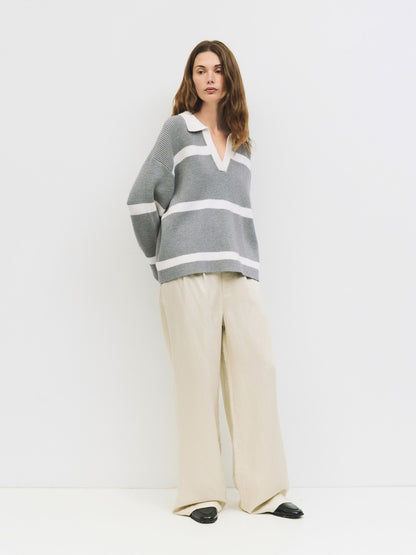 SUNDAY STROLL COLLAR SWEATER