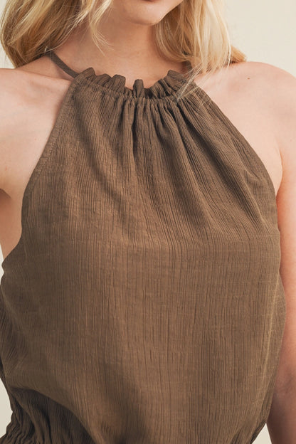 SUMMER GLOW HALTER TOP