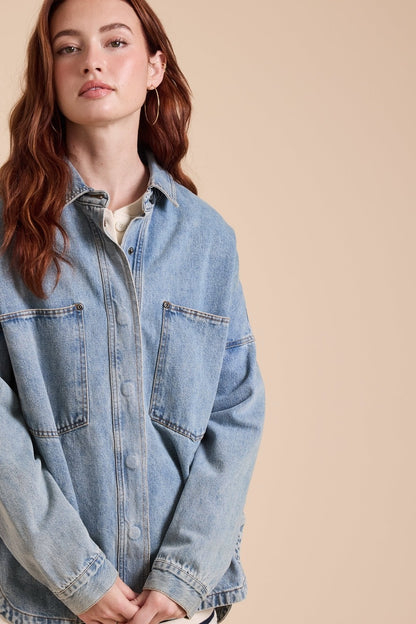 OVERSIZED ENERGY DENIM SHACKET