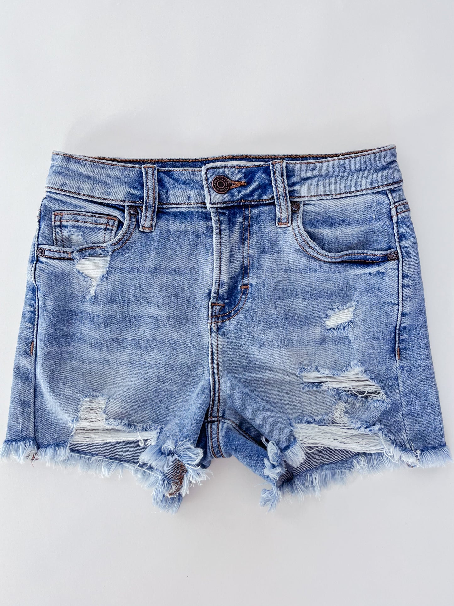 KENZIE MID RISE DENIM SHORTS