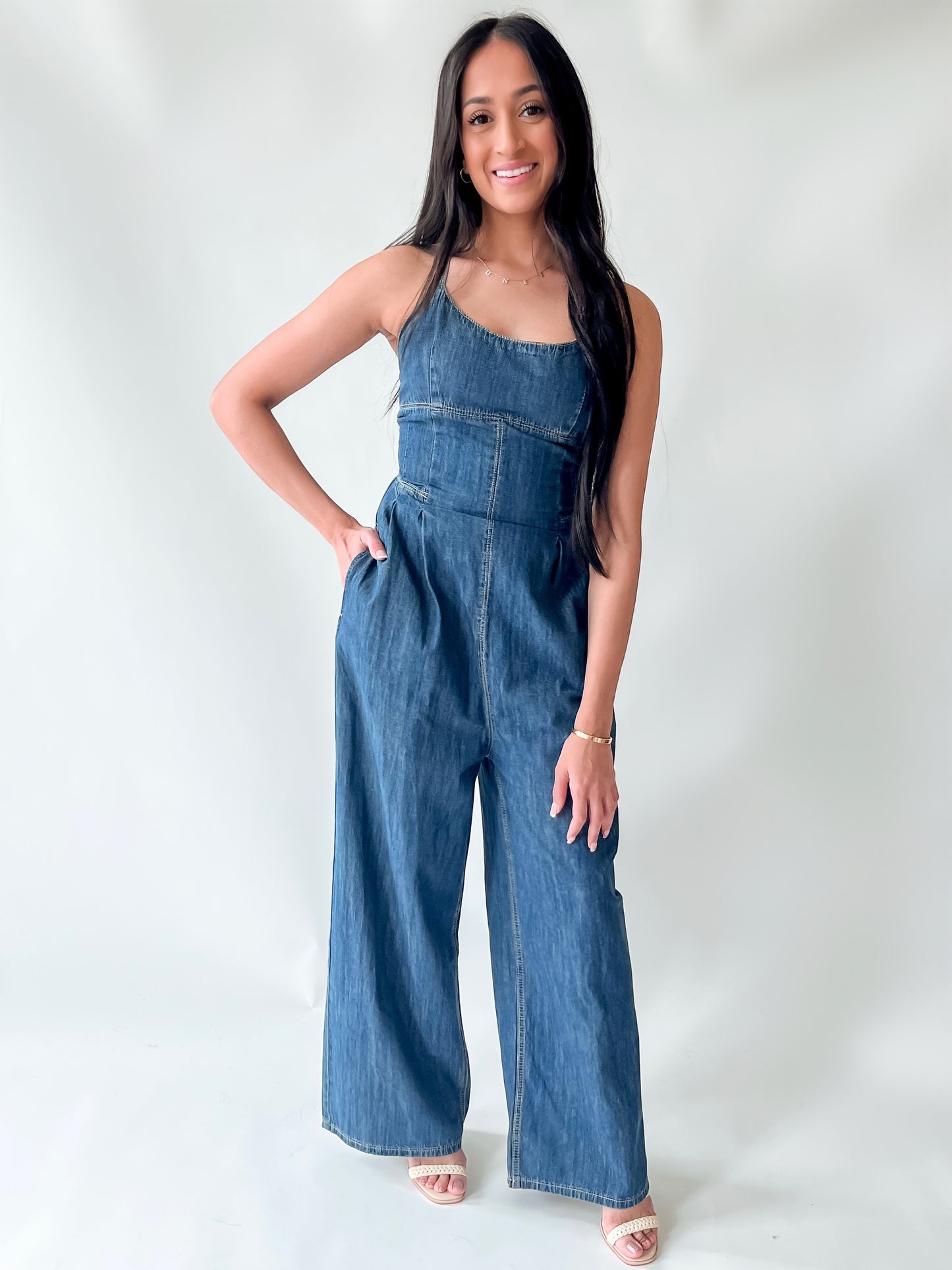 ON TREND DENIM JUMPSUIT