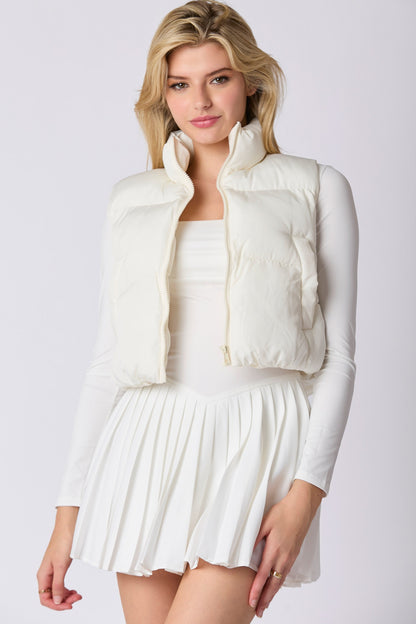 RIBBON WHISPER PUFFER VEST