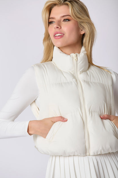 RIBBON WHISPER PUFFER VEST