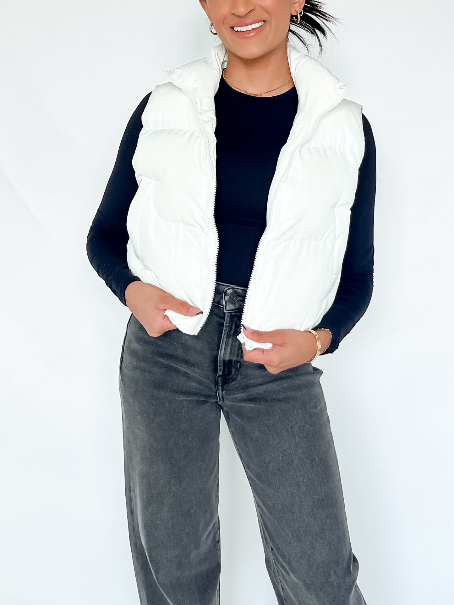 RIBBON WHISPER PUFFER VEST