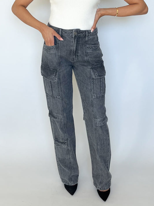 TRACEY CARGO STRAIGHT JEANS